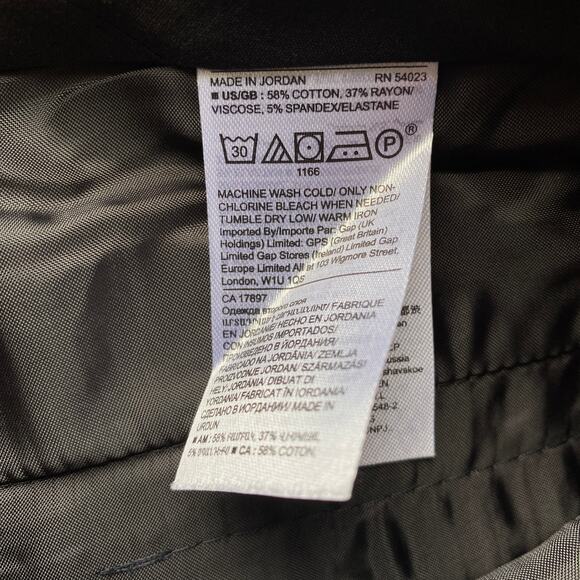 Banana Republic Curvy Sloan Slimming Bi-Stretch Pants Black Size 12 NWT - Picture 10 of 10